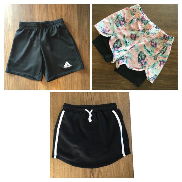 Athletic Shorts, Playtime Skirt, & Adidas Sportswear Shorts - Size 8 & XS - Picture 1 of 11